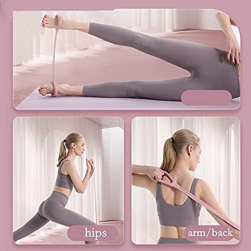 Elastic Exercise Bands with Handles-Multi-Functionaltraining Ropes for Arm/Back/Shoulder & Yoga Workouts